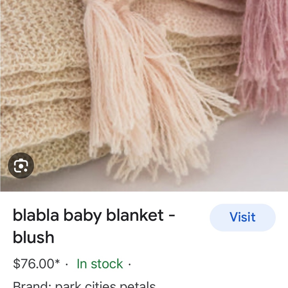 Baby blanket BLABLA BLUSH PINK